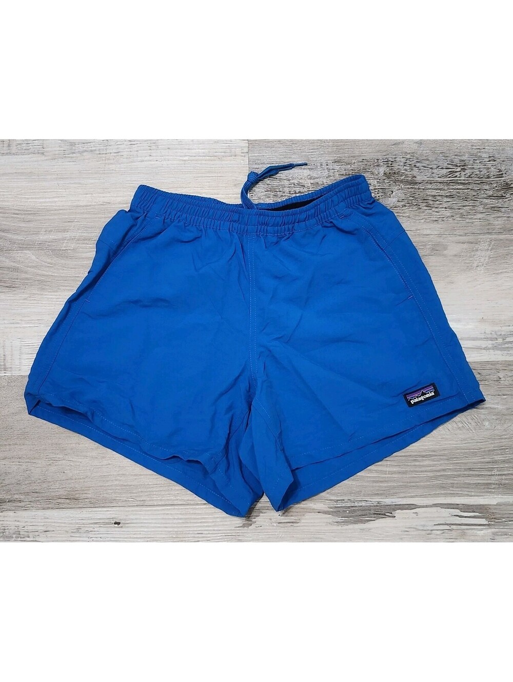 Patagonia Shorts Womens XXS Royal Blue Drawstring Baggies